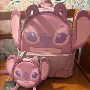 NWT Loungefly Angel Backpack and Coin Purse